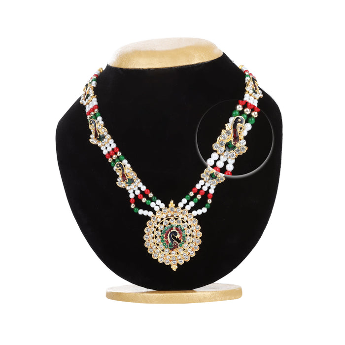 Stone Haram | Multicolour Stone Jewellery/ Stone Jewelry for Deity