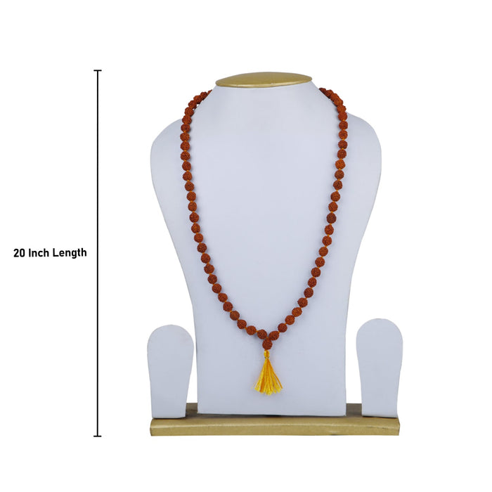 Rudraksha Mala with Thread Knot | 108 Beads Ruthratcham Malai/ Kantha Mala for Men and Women