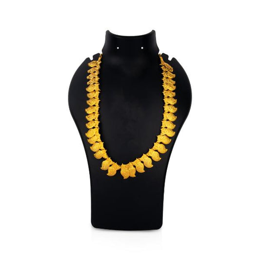 Mango Haram - 10 Inches | Manga Malai/ Gold Polish Mango Mala for Deity - Neck & Body Accessories