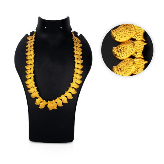Mango Haram - 10 Inches | Manga Malai/ Gold Polish Mango Mala for Deity - Neck & Body Accessories
