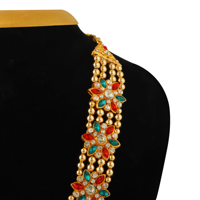 Moti Mala | Stone Mala/ Multicolour Stone Jewelry/ Jewellery for Deity