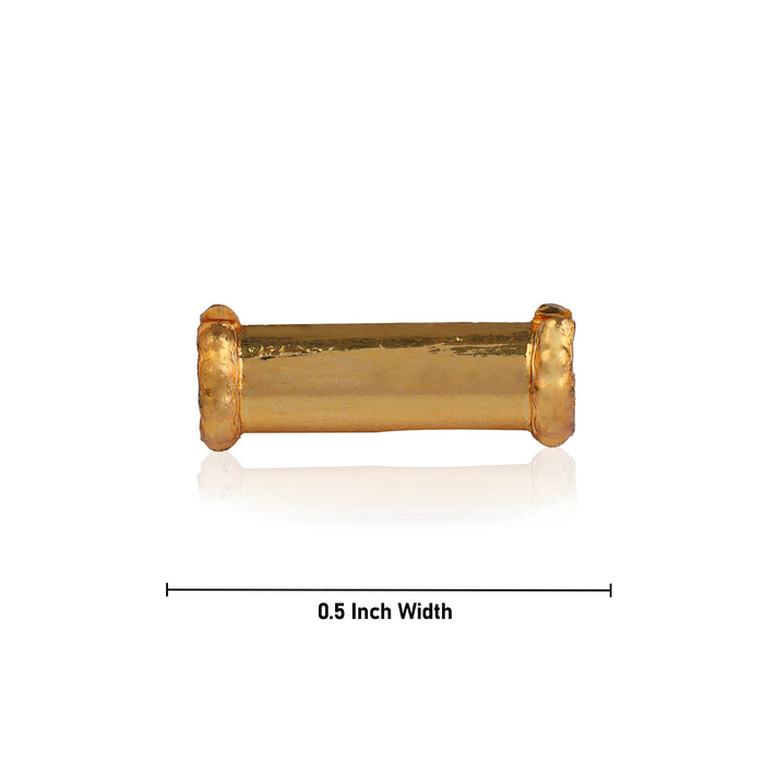Thirumangalyam Pipe - 0.5 Inch | Thali Mangalsutra/ Gold Polish Nanakuzha for Deity