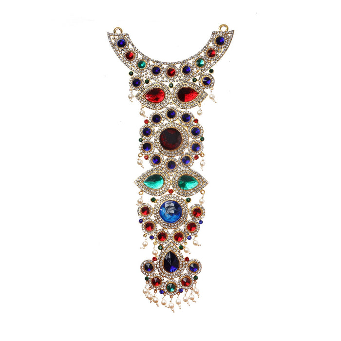 Stone Necklace | Stone Jewellery/ Multicolour Stone Jewelry for Deity