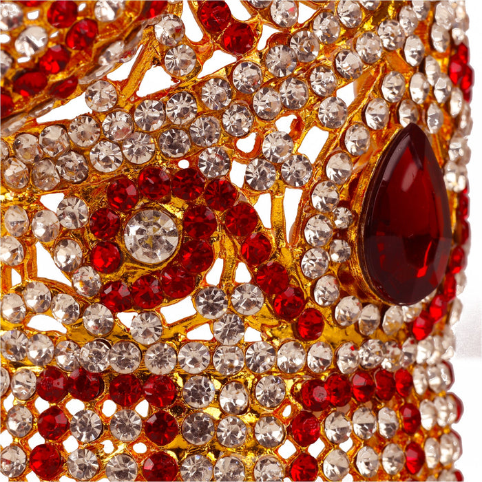Kiritam | Mukut/ Gold Polish Crown/ Half Kireedam/ Jewellery for Deity
