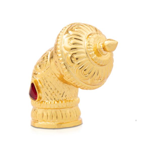 Andal Crown - 2.5 Inches | Kiritam/ Gold Polish Mukut for Deity - Head & Face Accessories