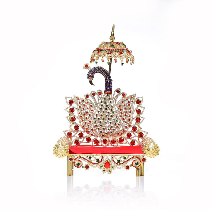 Sinhasan | Stone Chowki/ Peacock Design Simhasan/ Bajot for Deity