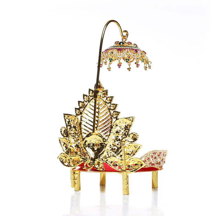 Sinhasan | Stone Chowki/ Lotus Design Simhasan/ Bajot for Deity
