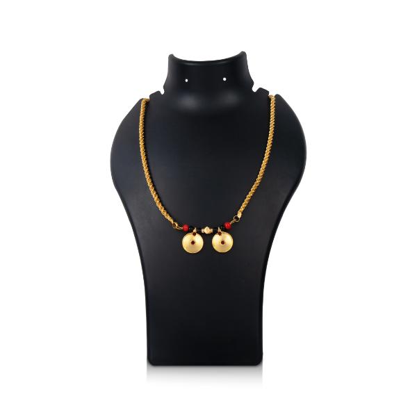 Thali Mangalsutra 13 Inches Gold Polish Thaali for Deity