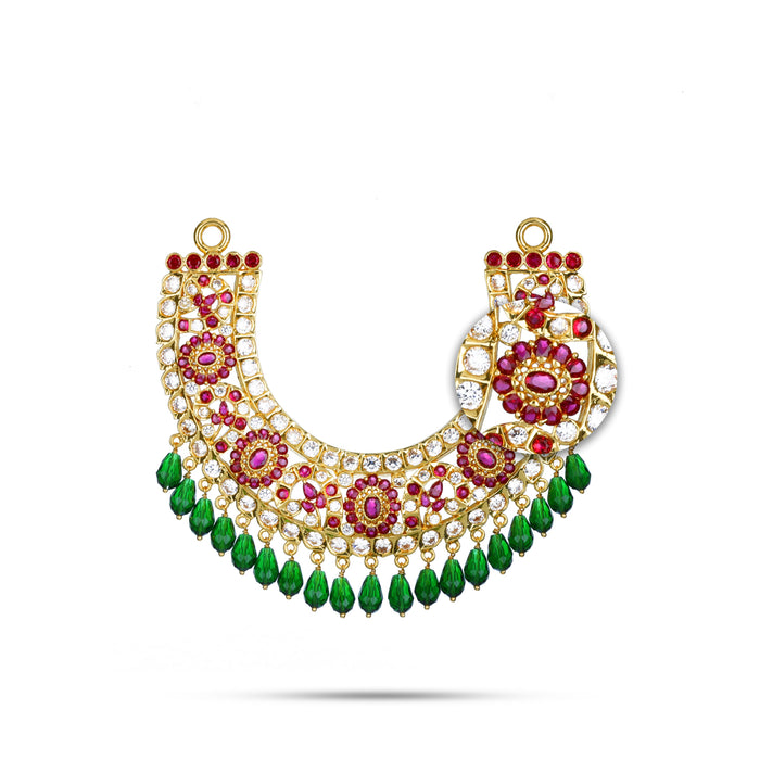Stone Necklace | Deity Necklace/ Multicolour Stone Jewelry/ Jewellery for Deity