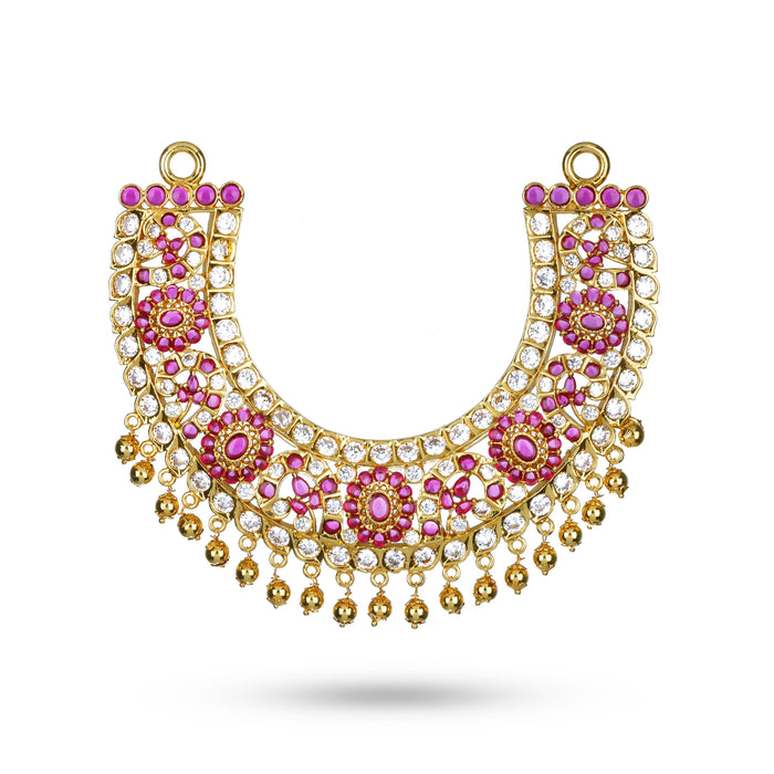 Stone Necklace | Deity Necklace/ Multicolour Stone Jewelry/ Jewellery for Deity
