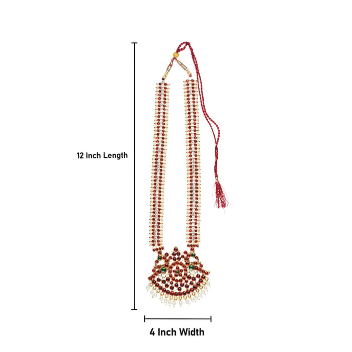 Bharatanatyam Jewellery Set | Bharatanatyam Ornaments Set/ Kemp Stone Jewellery for Dance