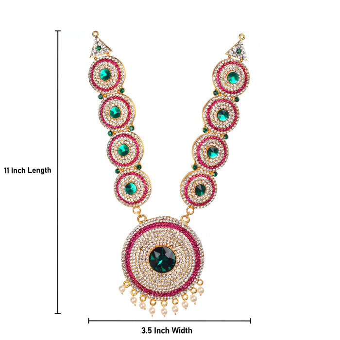 Stone Necklace | Necklace/ Multicolour Stone Jewelry/ Jewellery for Deity