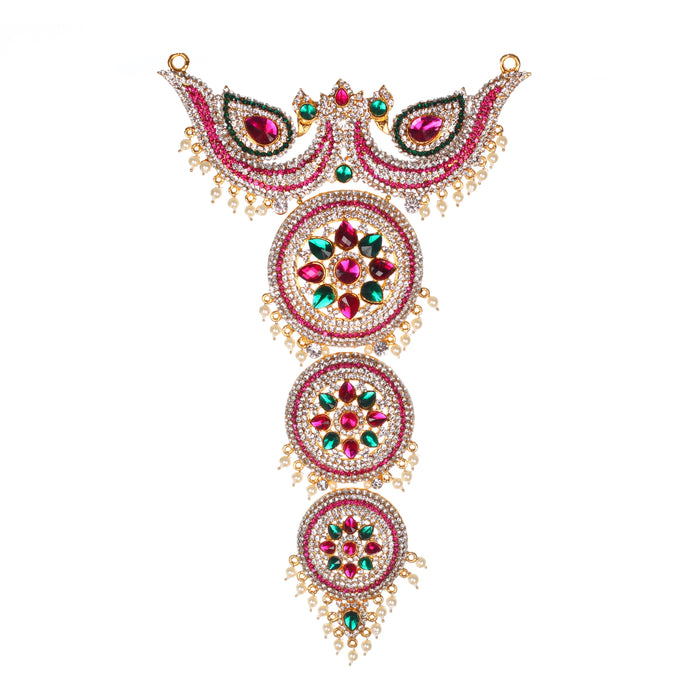 Stone Necklace | Multicolour Stone Jewelry/ Jewellery for Deity