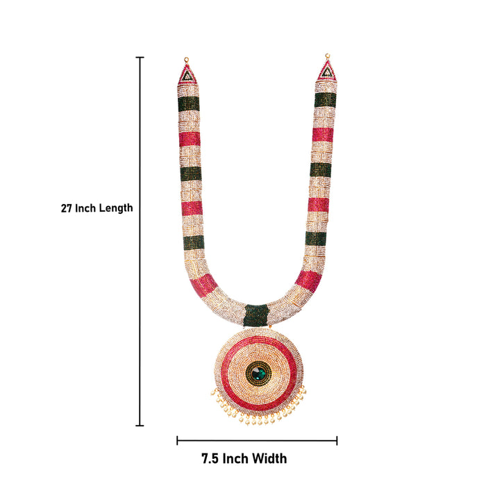 Haram | Multicolour Stone Jewelry/ Stone Haram/ Stone Jewellery for Deity