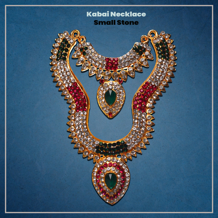 Stone Haram and Neckalce Set | Haram and Neckalce Set/ Multicolour Stone Jewelry/ Jewellery for Deity