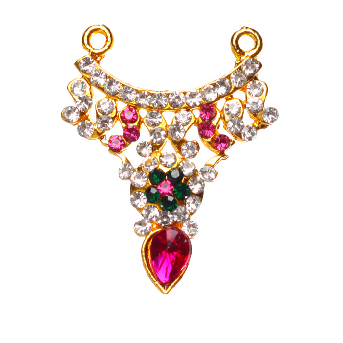 Stone Necklace | Multicolour Stone Jewelry/ Multicolour Jewellery for Deity