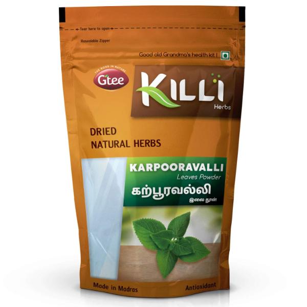 KILLI Karpooravalli | Coleus Amboinicus | Omavalli Leaves Powder, 50g
