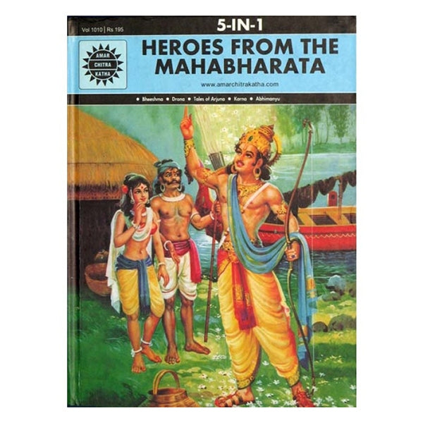 Heroes From The Mahabharata - English | by Anant Pai/ 5 In 1 Story Book/ Children Book