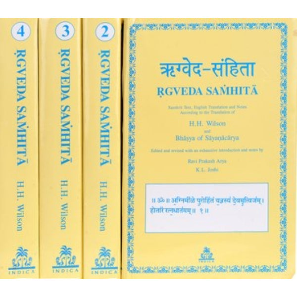 RgVeda Samhita (4-Set Vols) Sanskrit English- HB