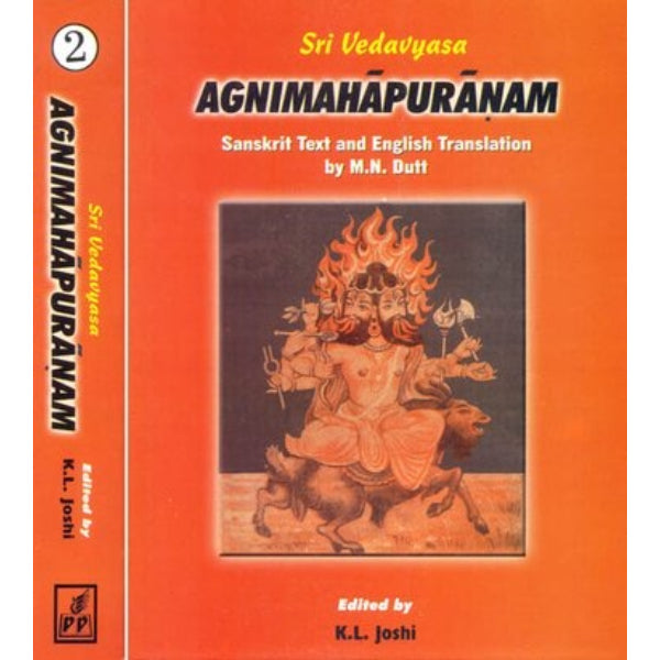 Agni Maha Puranam (2 Vols Set) - Sanskrit - English
