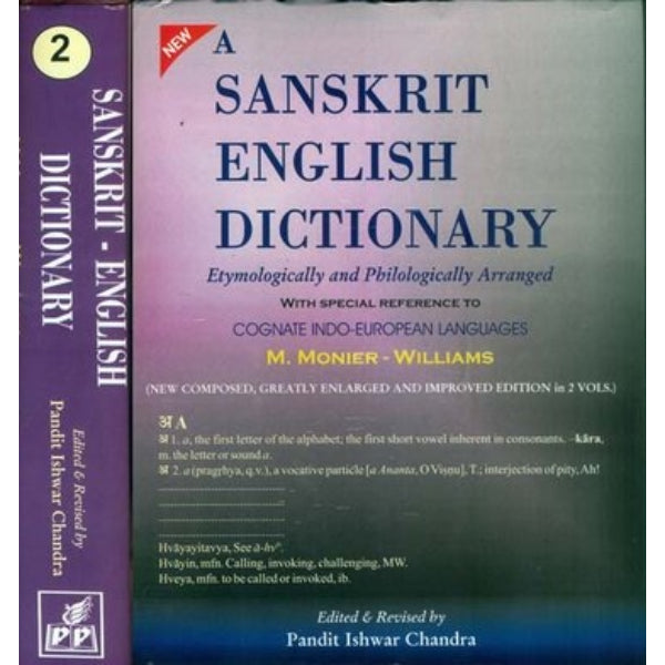 A Sanskrit English Dictionary (2 Vols Set) HB - Sanskrit - English