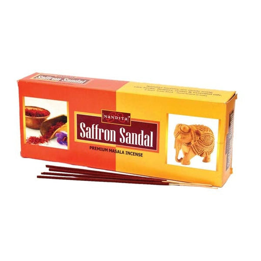 Nandita Saffron Sandal Premium Masala Incense Sticks are a fragrant and aromatic option to create a serene and calming atmosphere.